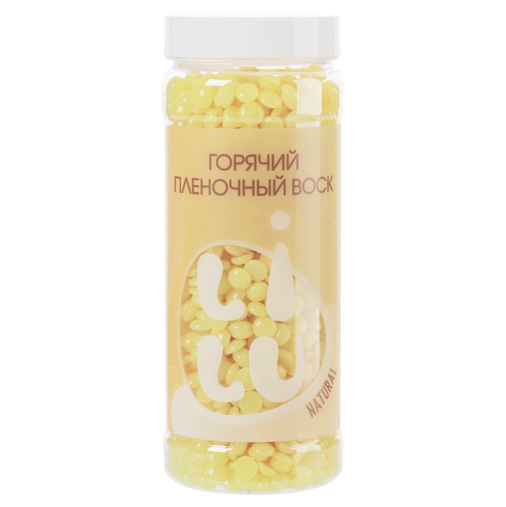 Воск горячий пленочный в банке LILU Irisk, 01 Natural, 300 г